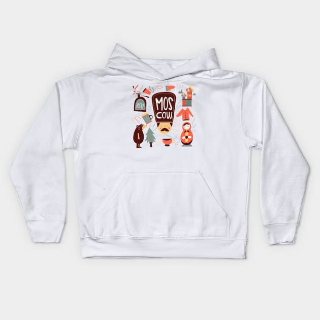 Moscow Kids Hoodie by Digster